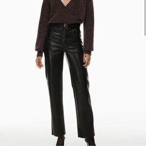 Aritzia Black High-Waisted Pants